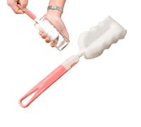 Sponge Cleaning Brush - Soft Foam Cleaner, Nipple Detail Sponge Tool, Bottle Cleaning Wand with Ergonomic Handle