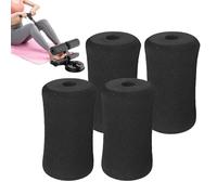 Sponge Cover Foam Mat - 4pcs Foam Foot Pads Roller Cover | High-Density Foot Pad Weight Bench Foamm Pads - Black Rollers Machine Tube | Gym Replacement Parts for Gym Exercise