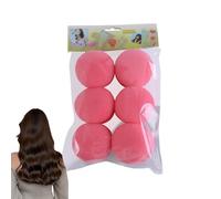 Sponge Curlers for Hair,Heatless Curls for Long Hair - Set of 6 Sponge Curlers for Overnight, Soft Sleeping Hairdressing Curling Tools