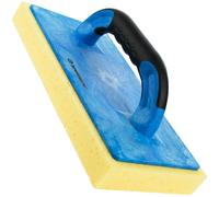 Sponge Float for Tile Grout, Plastering and Rendering - 140 x 280 mm Professional Grouting Float & Plastering Sponge Float with Soft-Grip Handle - Ideal for Tiling, Grout and Render Finishes