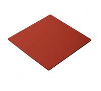 Sponge Foam Board Rectangular Silicone Pad 250x300mm/290x380mm, High Temperature Resistant Red Foam Plate 8mm Thickness 1pc(380x380x8mm)