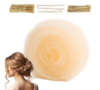 Sponge Hair Bun Maker, 180 x 13.4 cm, Hair Donut, Nylon | Bun Shaper with 70 Hair Pins and 20 Hair Clips, U Shaped Pins for Secure Hold, Hair Padding for Women Daily and Wedding