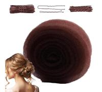 Sponge Hair Bun Maker, 180 x 13.4 cm, Hair Donut, Nylon | Bun Shaper with 70 Hair Pins and 20 Hair Clips, U Shaped Pins for Secure Hold, Hair Padding for Women Daily and Wedding