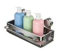 Sponge Holder and Organizer for Kitchen Sink, Wall Mounted Storage Rack - Shower Shelf with Suction Cups for Sponge Cloth Stopper Shampoo Soap Shower Gel Sink