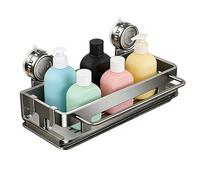 Sponge Holder and Organizer for Kitchen Sink, Wall Mounted Storage | Suction Cup Bathroom Organizer with Drainage, for Tea Towel, Sink Plug, Soap and Restaurant Sinks