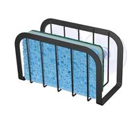Sponge Holder for Kitchen Sink,Kitchen Caddy with Sponge Holder,Dish Soap Holder - Black