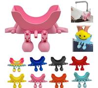 Sponge Holder for Scrub with Drainage, 3D Cute Hanging Smiley Sponge Holder with Drainage, Keeps Your Sponge Dry & Smiling Funny Stand for Kitchen Sink for Daddy & Mummy (Pink, 1 PCS)