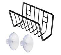 Sponge Holder with Suction Cups, Quick Drying Open Wire Basket, Wall Mounted Sink Storage Rack for Sponges, Scrubbers, Dish Brush, Soap