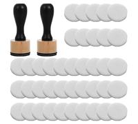 Sponge Ink Blending Tool 2pcs Wooden Handle for Crafters | Soft Sponge Tip, Smooth Gradient Creation, Bullet Journaling and Stamping Use, Replace Pads as Needed