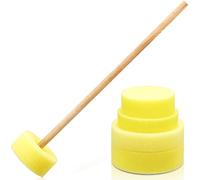 Sponge on a Stick Pottery with 5 Sizes Pottery Sponge, Ceramic Throwing Stick Pottery Trimming Tools for Artist Clay and Pottery Sponge Holder, Cleanup Shaping, 2.36" 2.76" 3.15" 3.74" 3.94"