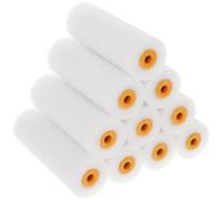 Sponge Paint Roller Covers, Replacement Sleeves 6in 10 Pcs | Low-density Sponge, Plastic Core, Smooth Surfaces, Primers and Latex Paints, Interior Wall Repainting