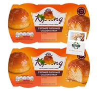 Sponge Pudding Bundle with Mr Kipling Golden Syrup Sponge Puddings (2 x190g) + Brightdale Kitchen Booklet