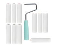 Sponge Roller Brush Set Ergonomic Thumb Rest Design Foam Paint Roller Cleaning Supplies Foam Roller for Various Surfaces