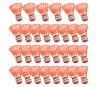 Sponge Shuttlecocks Nylon Badminton Balls 30 Pack Colourful Plastic | Birdies For Beginners Practice Training Kids Outdoor Indoor Game Slow Flight Stable Performance Lightweight Spor