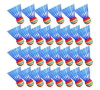 Sponge Shuttlecocks Nylon Badminton Balls Set of 30 for Beginners Children Light Weight Stable Flight Practice Training Multicolor(Blue)