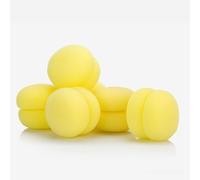Sponge Sleep Hair Roll Pink Yellow Overnight Heatless Wave Styling | Breathable elastic sponge hair styling balls in dual shades create soft natural waves overnight without heating tools