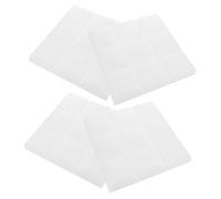 Sponge Soundproofing Panel 4 Pcs for Wall Recording Artists | Cut-to-fit Installation, Indoor Walls and Microphone Area, White Finish, Home Studio Use