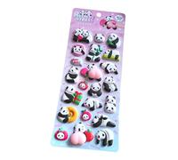 Sponge Stickers - 3D Transparent Panda Decorations | Stickers for Water Bottles | For Children Friends Inside Outside Refrigerator Agenda Home Car Notebook Lunch Box Bottle