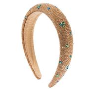 Sponge Temperament Hair Accessories Six-Pointed Star Inlaid Diamond Baby'S Breath Headband Headband Girl, Coffee Color