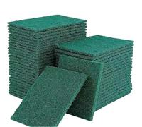 Sponge Wipe 5/15/25PCS Scrub Pads Kitchen Household Green Rectangle Dishwashing Cleaning Dishrag Multipurpose Reusable(15PCS)