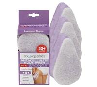 Spongeables Anti Cellulite Body Wash in a 20+ Wash Sponge, Lavender, 3 Count