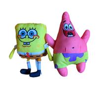 Spongebob 10 Inch and Patrick 11 Inch Stuffed Plush Doll Toy Set