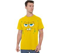 Spongebob Angry Face Unisex T Shirt, Yellow, XX-Large