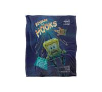 Spongebob Beware The Hooks Silky Touch Super Soft Throw Blanket 152 X 127 cm in White Spongebob White 152 X 127 cm