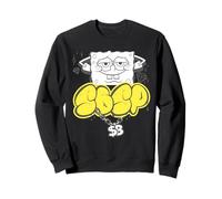 SpongeBob Bling Diamond Gold Logo Hip Hop Rap Icon Stencil Sweatshirt