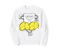 SpongeBob Bling Diamond Gold Logo Hip Hop Rap Stencil Icon Sweatshirt
