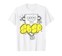 Spongebob Bling Diamond Gold Logo Hip Hop Rap Stencil Icon T-Shirt