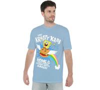 Spongebob Burger Rider Unisex T Shirt, Light Blue, XX-Large