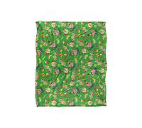 Spongebob Christmas Pattern Silky Touch Super Soft Throw Blanket 152 X 127 cm in White Spongebob White 152 X 127 cm