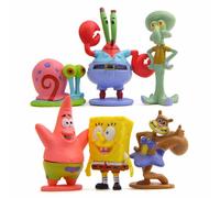 SpongeBob Figures Squarepants Patrick Star Squidward Tentacles Toy 6pk
