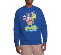 Spongebob Group Shot Crew Sweatshirt, Royal Blue, Large