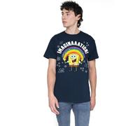 Spongebob Imagination Unisex T Shirt, Navy, Medium