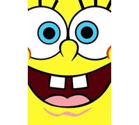 SpongeBob Inspired Journal: Happy Yellow Sea Sponge Notebook - A5 Lined, 80 Pages