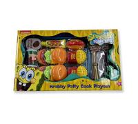 SpongeBob Krusty Krab Krabby Patty Play Kitchen Set, Ages 3+ | Kids Food, Burgers, Fries, Drinks & 2 Spatulas, Kitchen Toy for Pretend Cooking & Role Play, SpongeBob Toys