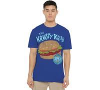 Spongebob Krusty Krab Unisex T Shirt, Royal Blue, X-Large