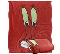 Spongebob Mr. Krab Face Silky Touch Super Soft Throw Blanket 152 X 127 cm, White