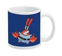 SpongeBob Mr. Krabs Pose Ceramic Coffee Mug, Novelty Gift Mugs for Coffee, Tea and Hot Drinks, 11oz, White
