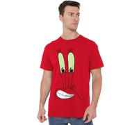 Spongebob Mr. Krabs Smallile Face Unisex T Shirt, Red, Medium