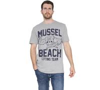 Spongebob Mussle Beach Lifting Team Unisex T Shirt, Athletic Heather, X-Large Charcoal