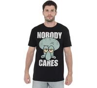 Spongebob Nobody Cares Meme Unisex T Shirt, Black, Small
