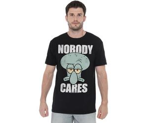 Spongebob Nobody Cares Meme Unisex T Shirt, Black, Small