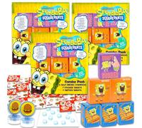 Spongebob Party Favors Bulk Set ~ Bundle with 60 Pieces Favor Boxes with Stickers, Tattoos and Stampers for Kids Birthday Party | Spongebob Squarepants Classroom Prize Boxes