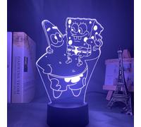 Spongebob Patrick 3D LED Night Light Kids Bedroom Table Lamp