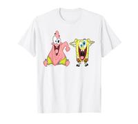 Spongebob Patrick Crazy Friends BFF Epic Pose Retro Cartoon T-Shirt