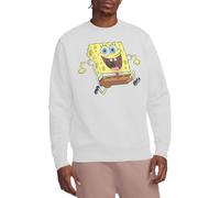 SpongeBob Schwammkopf Unisex Spongebob Happy Running Spongebob Crew Sweatshirt Sweatshirt