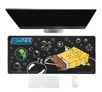 Spongebob Square Pants Jumbo Desk Mat, Computer Gaming Mouse Pad 70 x 30 cm | Officially Licensed SpongeBob Jumbo Desk Mat, 70x30cm Gaming Mouse Pad with Anti-Slip Rubber Base